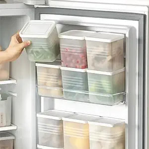 Fridge Storage Boxes (Pack of 6) Freezer & Refrigerator