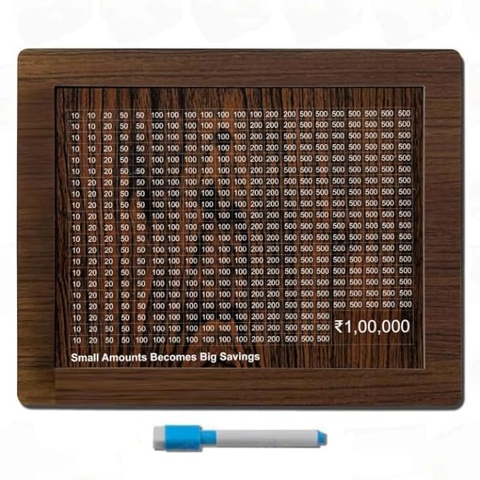 Wooden Money Saving Piggy Bank (₹50,000 to ₹1,20,000 Saving Box)