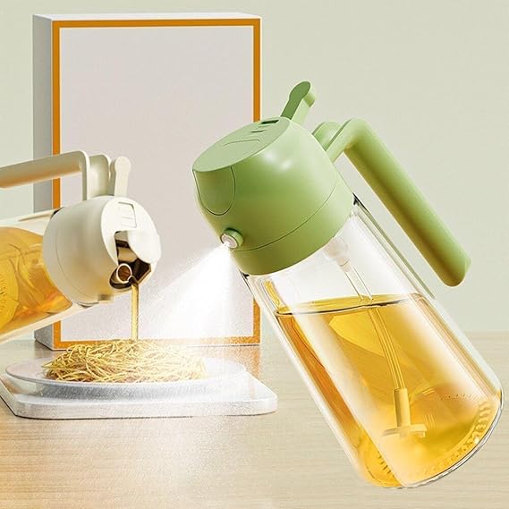500ml 2-in-1 Oil Sprayer & Dispenser Bottle