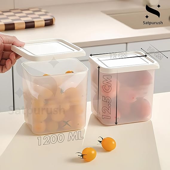 Fridge Storage Boxes (Pack of 6) Freezer & Refrigerator