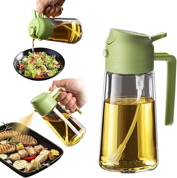 500ml 2-in-1 Oil Sprayer & Dispenser Bottle