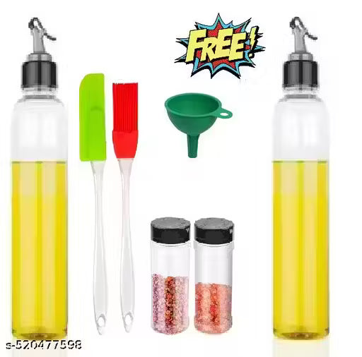Premium Oil Dispenser &amp; Kitchen Brush Set – Perfect For Daily Cooking